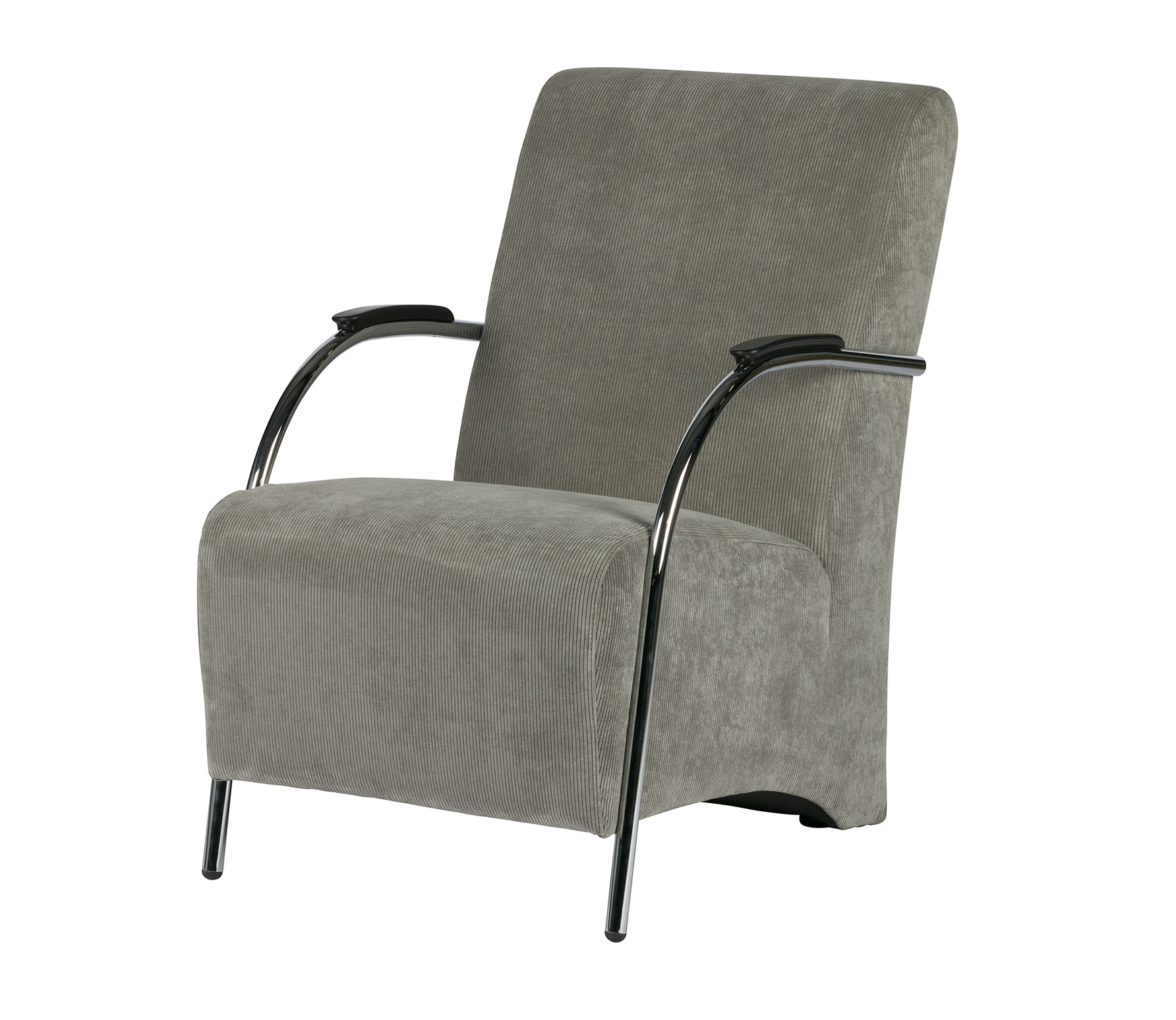 Woood Halifax Fauteuil Ribstof Vergrijsd Groen woood kopen in de aanbieding